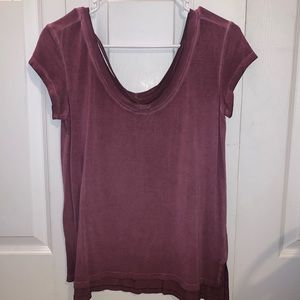 American Eagle maroon pink ish top